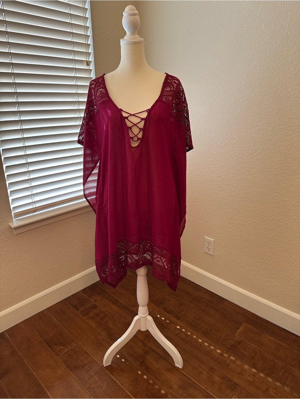 NWT Maroon Cover Up